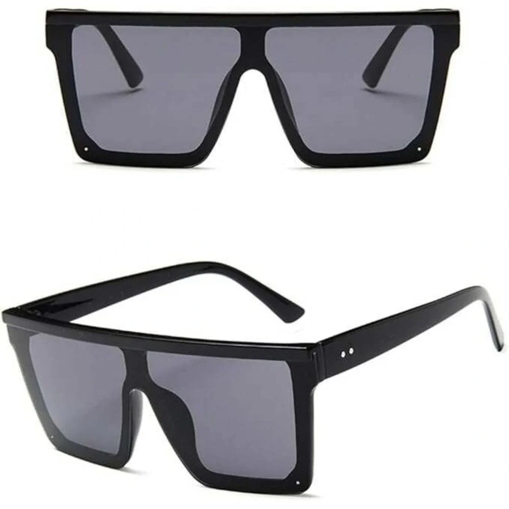 Sunglasses Fashion‎ Square Frame Oversized Sun Glasses Sreet Wear Trendy Lentes